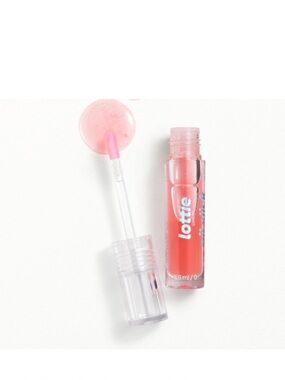 NEW LOTTIE LONDON oil slick lip oil in peachy cheeks full size